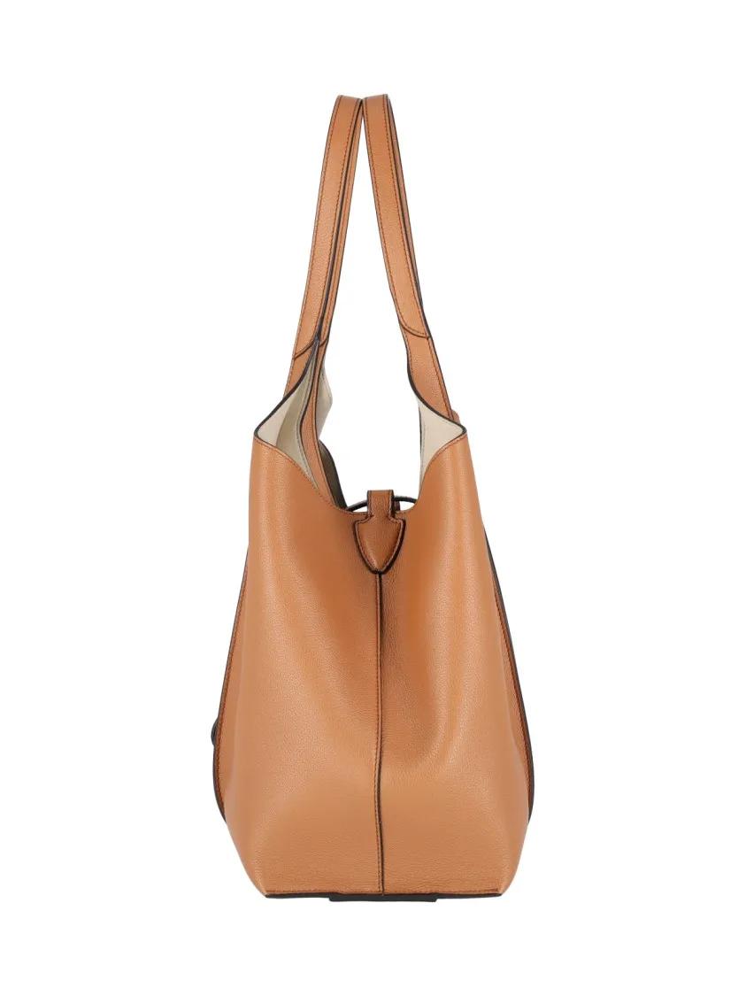 Thumbnail - Tod's Shopper & Totes - Spacious Brown Tote Bag With Structured Silhouette - Gr. unisize - in Braun - für Damen
