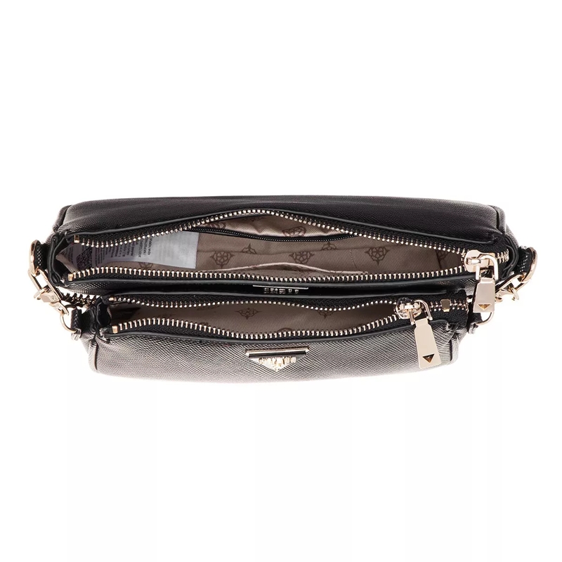 Guess Crossbody Bag Alexie Double Pouch Crossbody Black(Image 7)