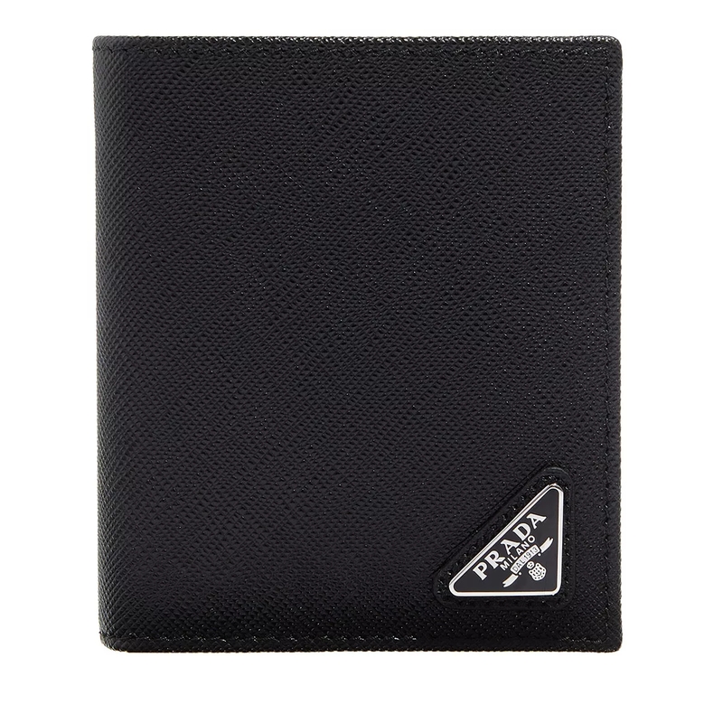 Prada Bi-Fold-Portemonnaie Geldbörse schwarz