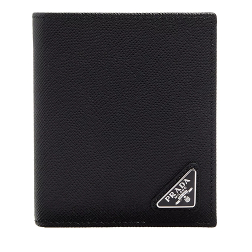 Prada Saffiano Leather Wallet Black Bi-Fold Wallet