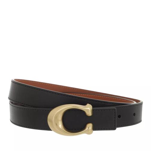 Coach Sculpted Reversible Belt Black 1941 Saddle Wendegürtel