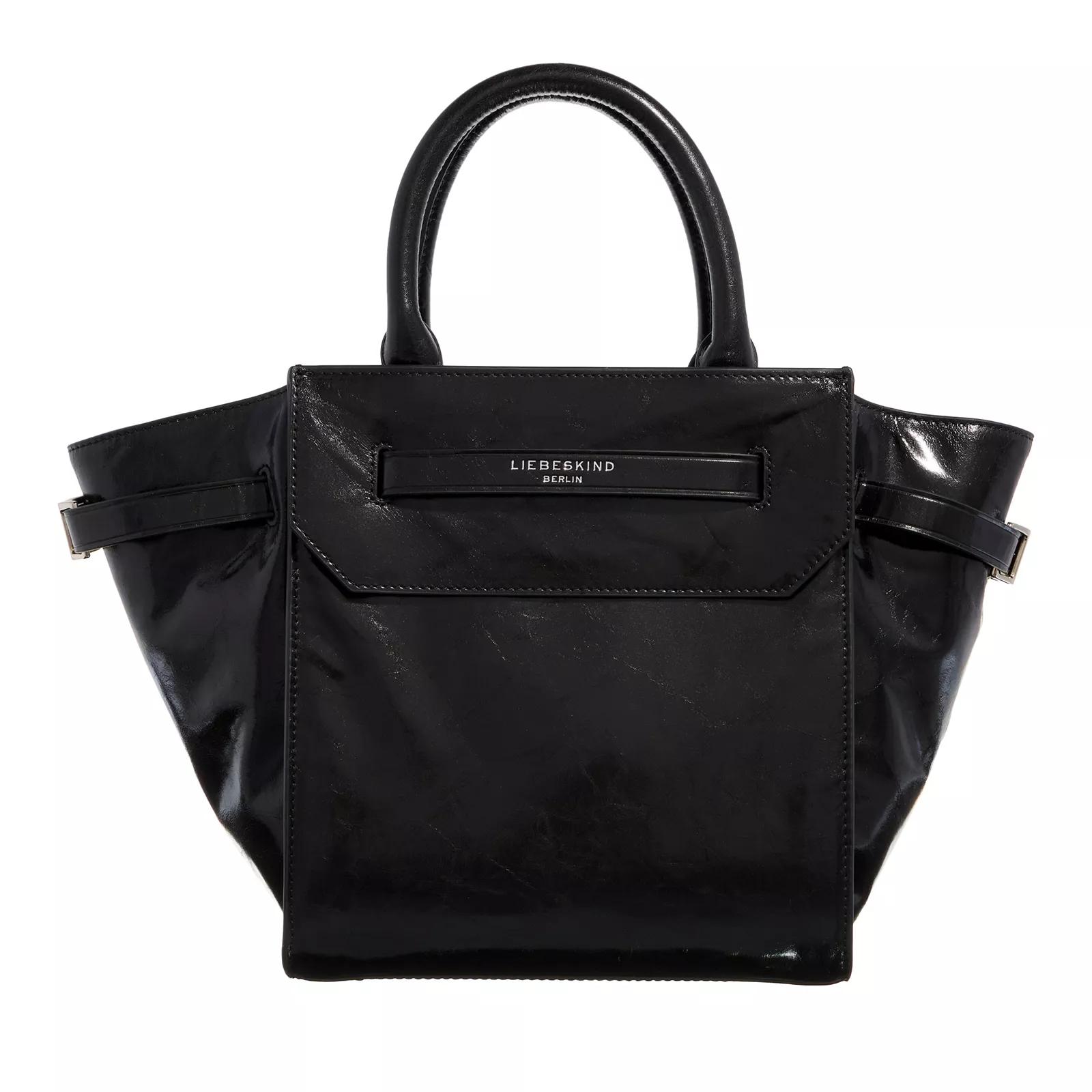 Liebeskind Berlin Tote - Lora Paper Touch Crinkle Satchel M - Gr. unisize - in Schwarz - für Damen