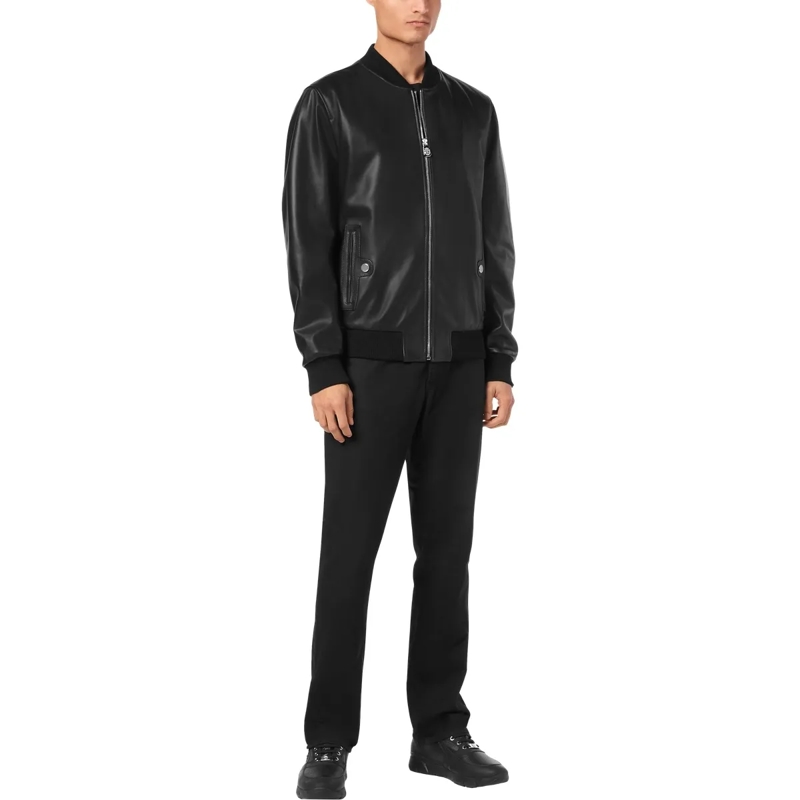 BILLIONAIRE Daunenjacke Lederjacke schwarz(Image 3)