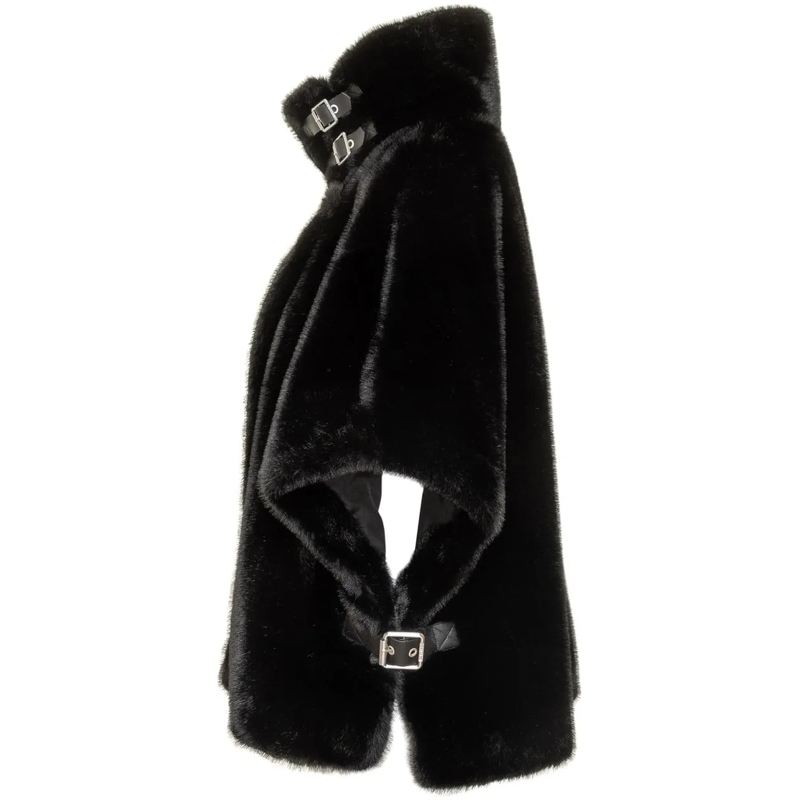 Pinko Veste de transition Cappa con Collo Alto e Fibbie PINKO schwarz(Image 3)