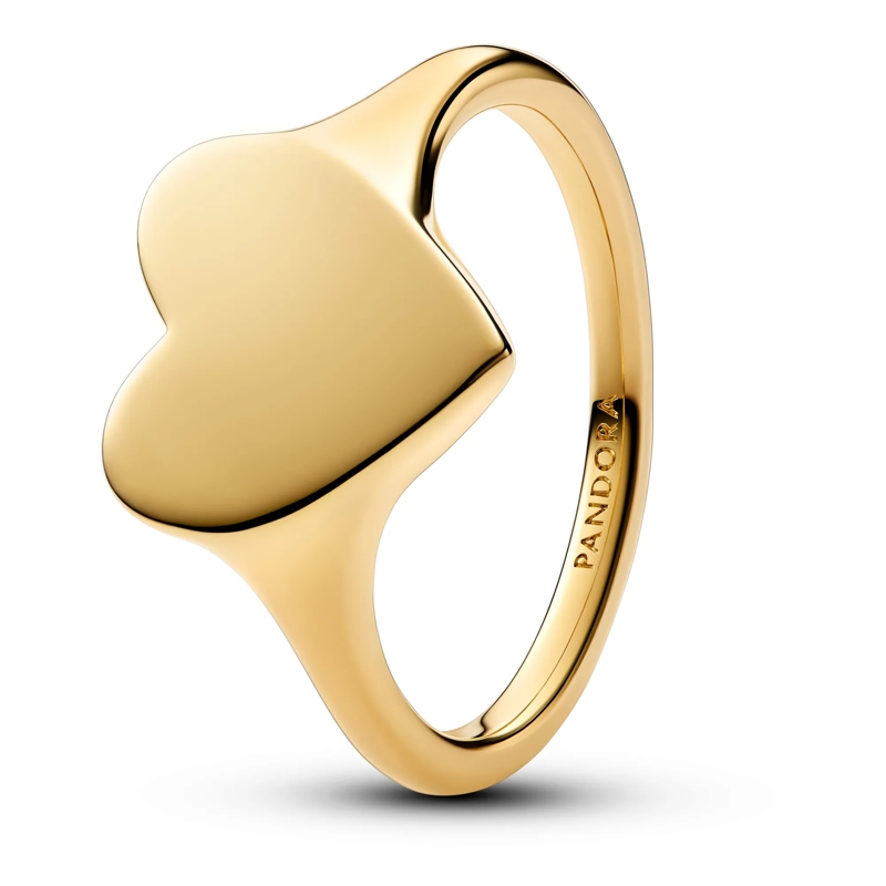 Pandora Ring Gravierbarer 14k vergoldeter Ring Gold