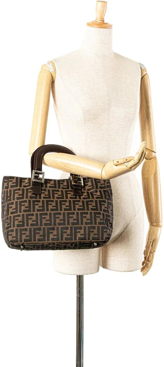 Thumbnail - Fendi Shopper - Small Zucca Canvas Twins Tote - Gr. unisize - in Braun - für Damen