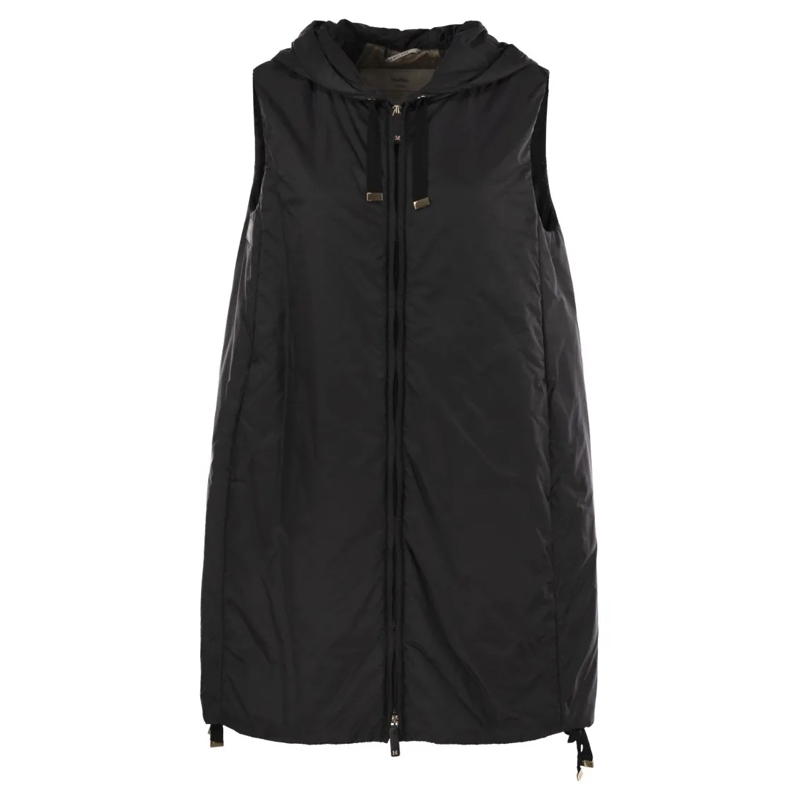 Max Mara  Greengi - Drip-Proof Canvas Waistcoat Black