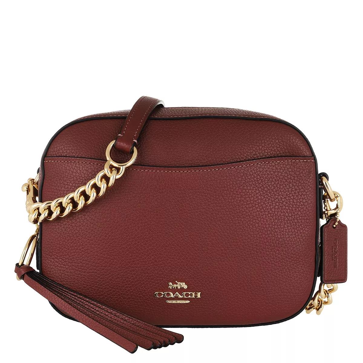 Coach Crossbody Bags - Polished Pebble Leather Camera Bag - Gr. unisize - in Rot - für Damen