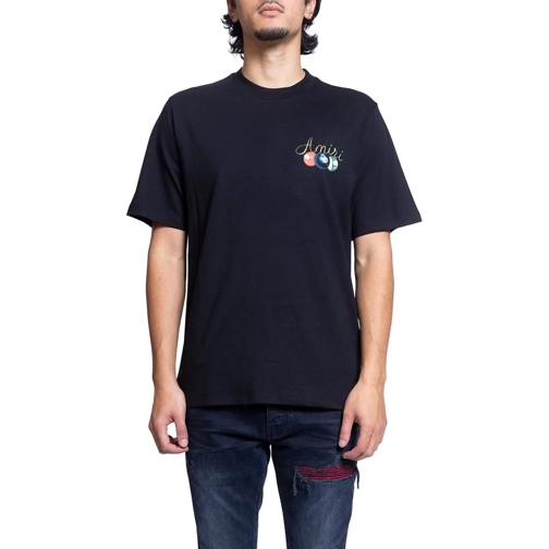 Amiri T-shirts AMIRI POOL CUE TEE BLACK mehrfarbig