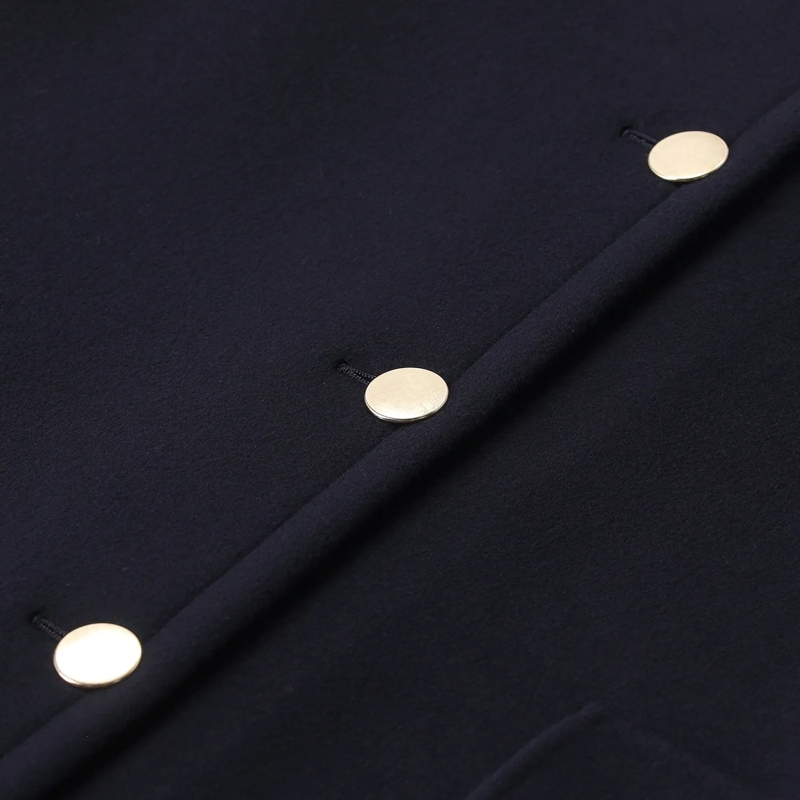 S Max Mara Veste de transition Kurzer Mantel Grazia aus Wolle blau(Image 3)
