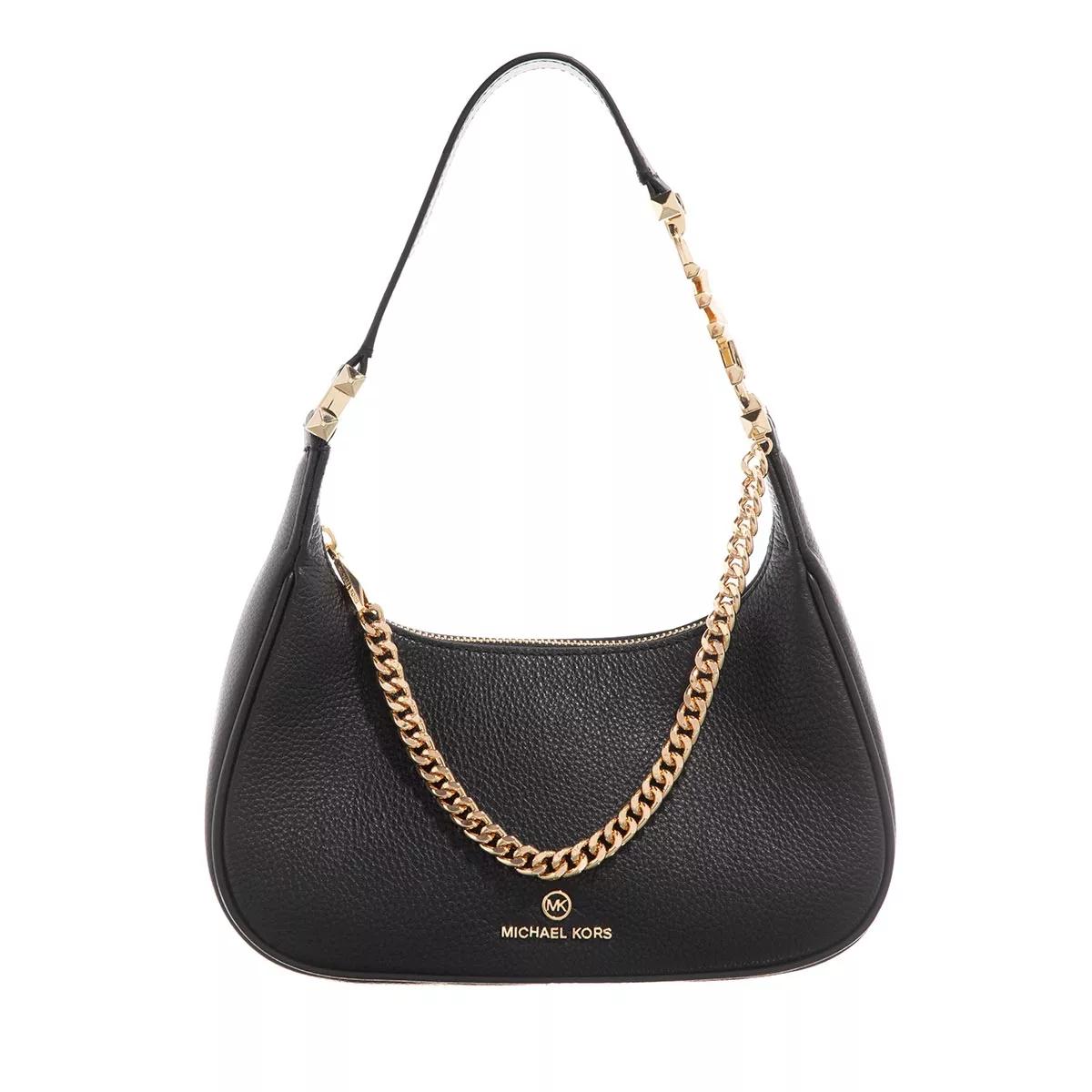 Michael Kors Piper Small Pouchette Black Black | Hobo Bag