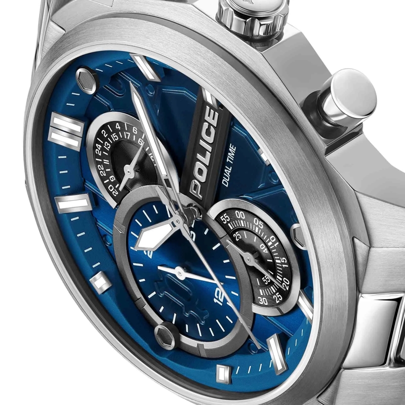 Police Automatikuhr Quarzuhr Reactor silber(Image 3)