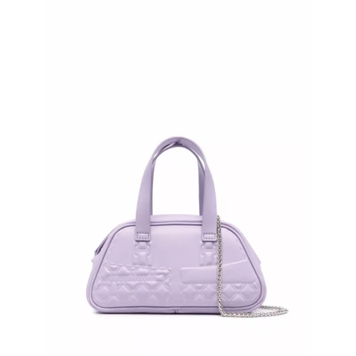 Forbitches Small Diamond-Quilted Tote Bag Purple Rymlig shoppingväska