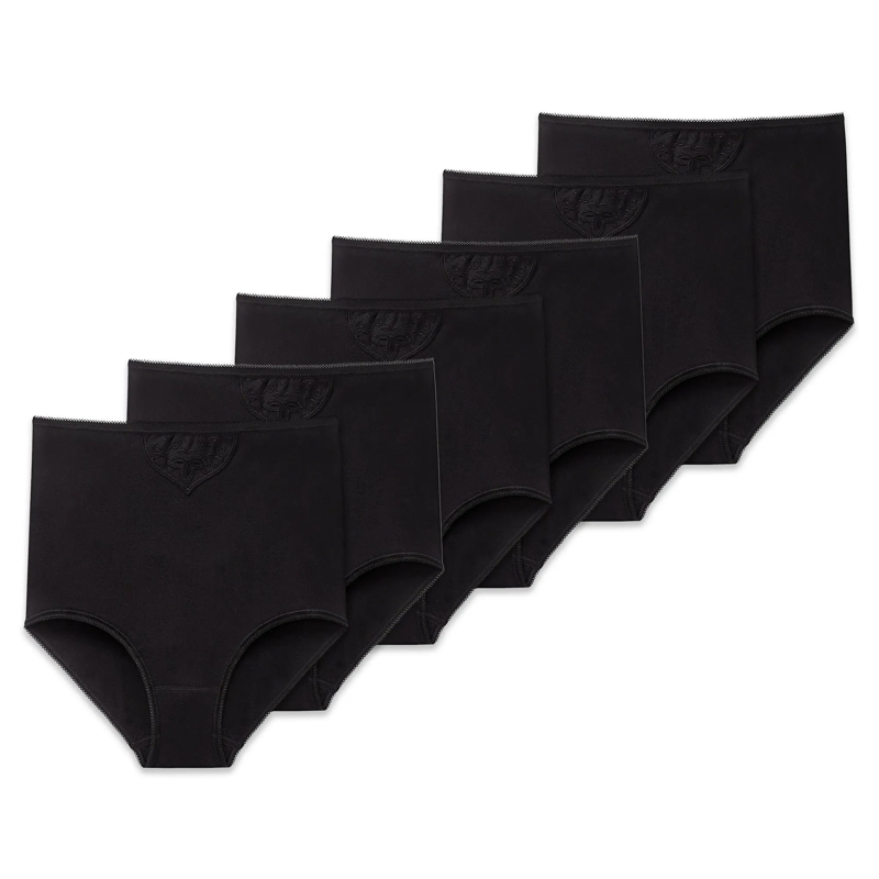 SCHIESSER  Cotton Essentials 6P 6er Pack schwarz