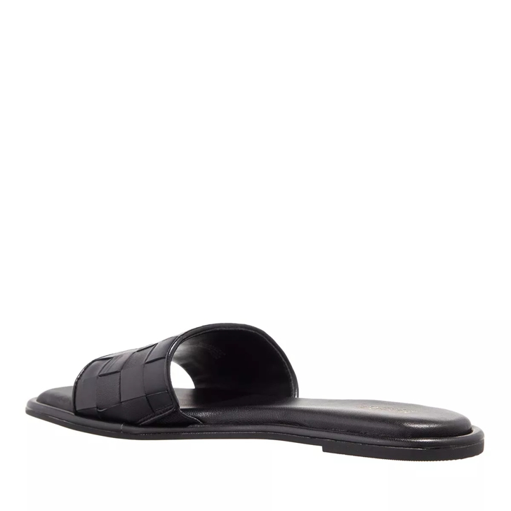 Michael Kors Hayworth Woven Slide Black Slide