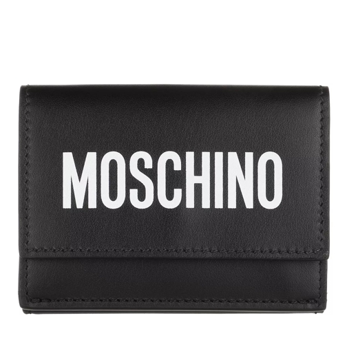 Moschino Wallet Black Portemonnaie mit Überschlag