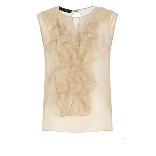 Alberta Ferretti Blusen Neutrals Silk Blusa Neutrals