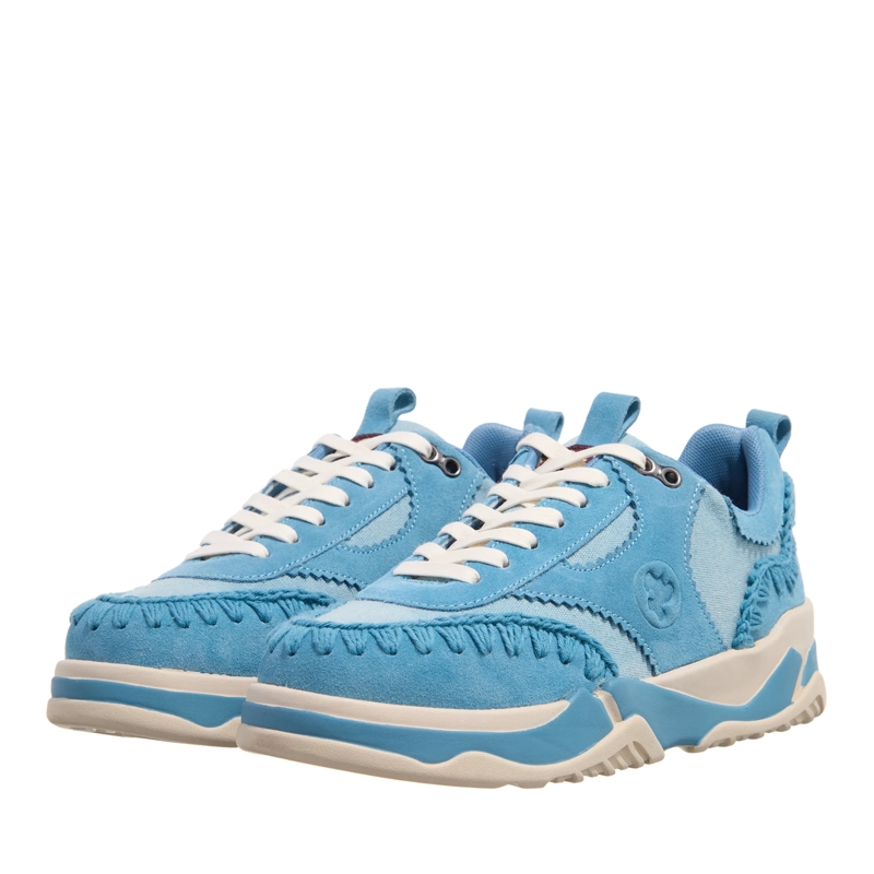 Mou Low-Top-Sneaker RECYLED JONET CANAVAS Jeansblau