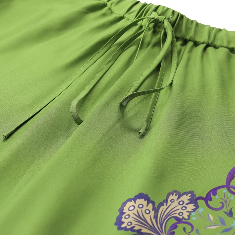 LaDoubleJ Maxirok Midirock aus Seide grün(Image 3)