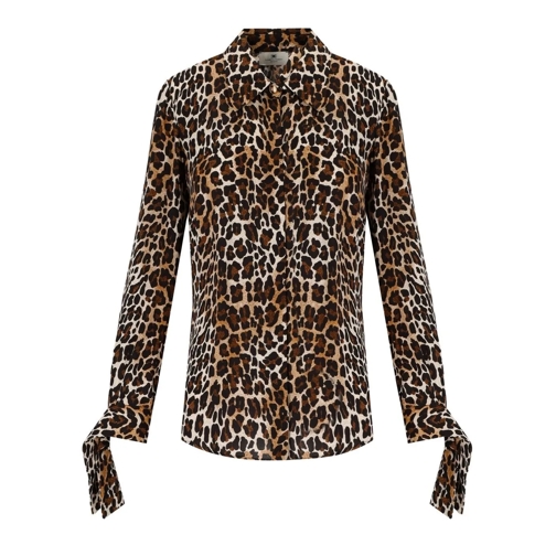 Elisabetta Franchi Hemden ELISABETTA FRANCHI ANIMAL PRINT HEMD schwarz