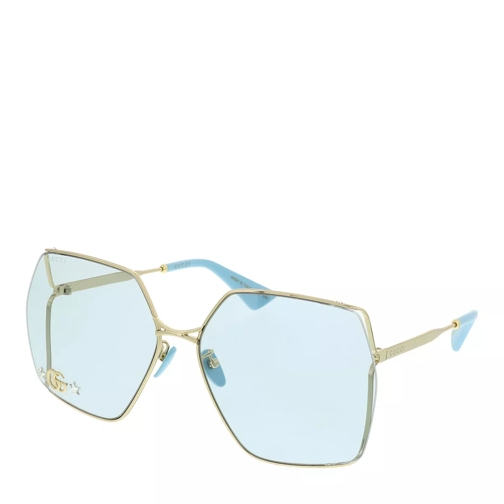 Gucci GG0817S-004 65 Sunglass WOMAN METAL Gold Sunglasses