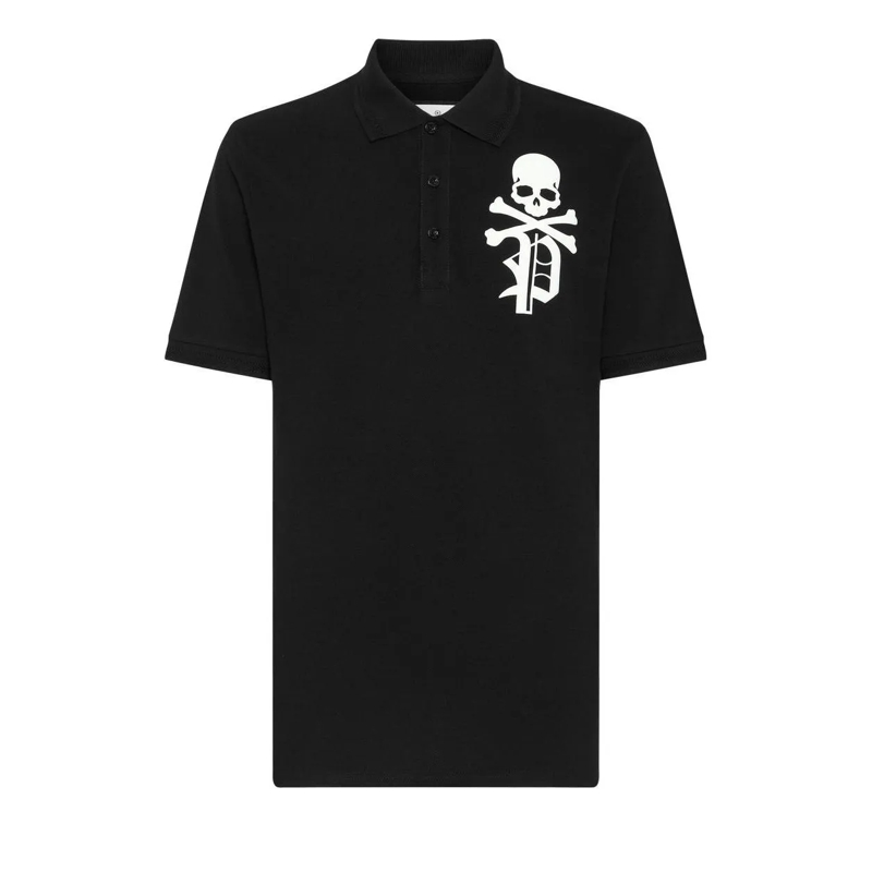 Philipp Plein Poloshirt Poloshirt Skull&Bones schwarz