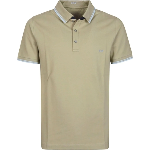 Fay Polo shirt Piquet Double Collar Polo Shirt Green grün