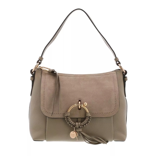 See By Chloé Joan Grained Shoulder Bag Leather Motty Grey Crossbody Bag