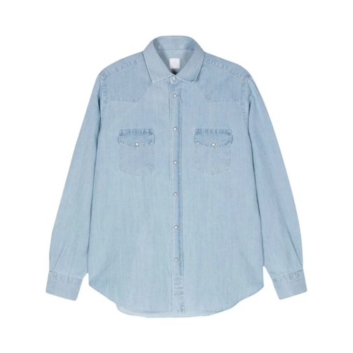 Eleventy Texas Shirt Blue Chemises