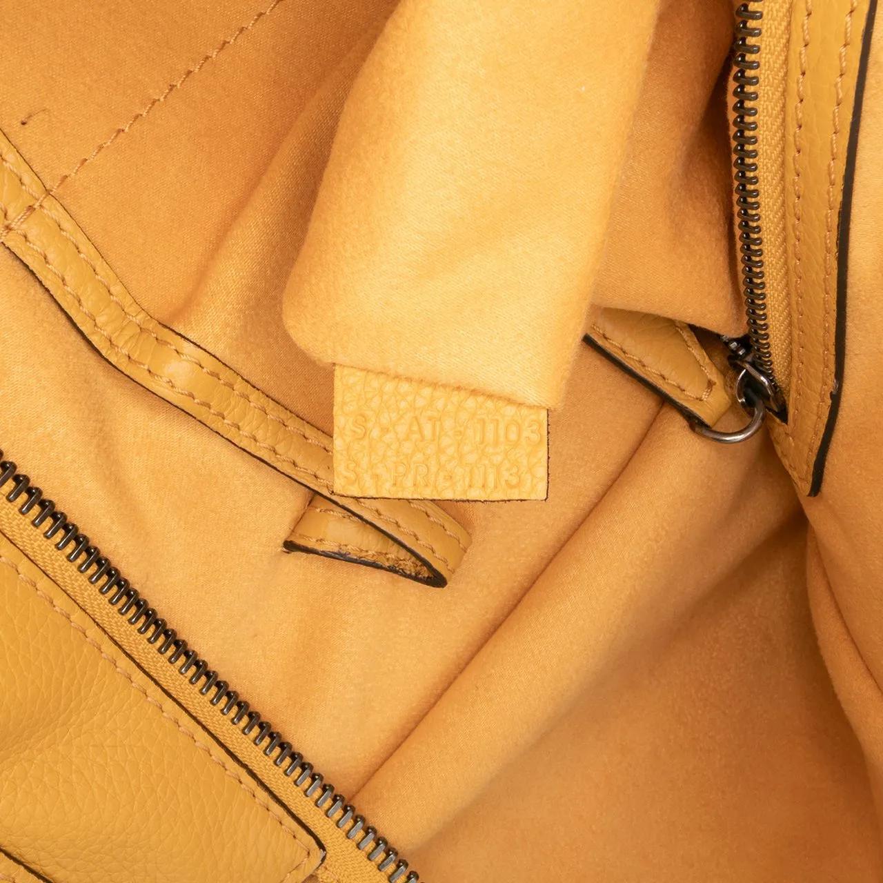 Thumbnail - Celine Shopper - Mini Drummed Calfskin Luggage Tote - Gr. unisize - in Gelb - für Damen