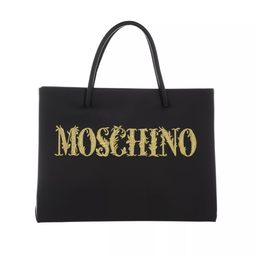 Moschino Shoulder Bag Fantasia Nero Rymlig shoppingväska