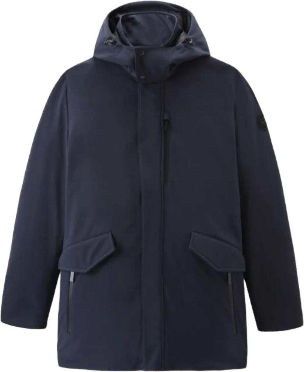 Thumbnail - Woolrich - Woolrich Barrow Mac Windjacks Donkerblauw Cfwoou07 - Größe L - blue