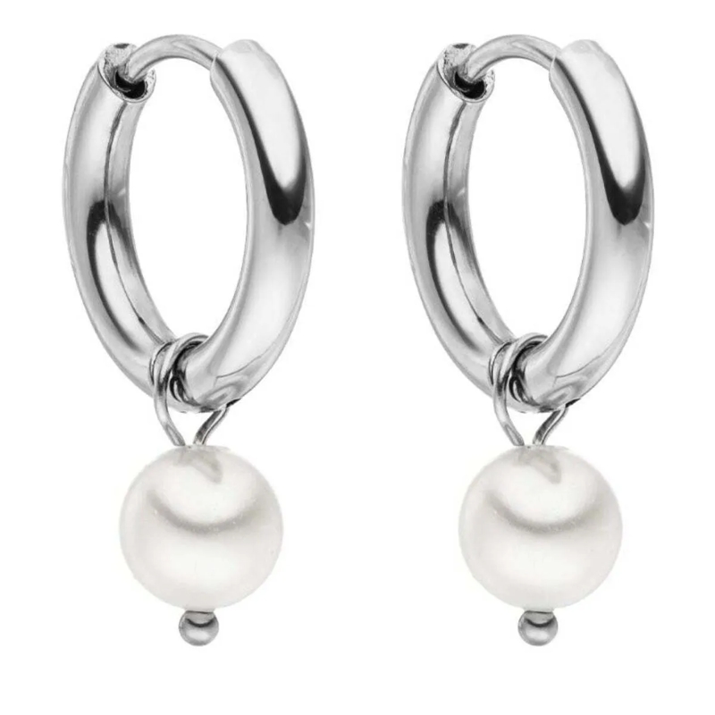 Purelei Ohrstecker Creolen Diligence silber