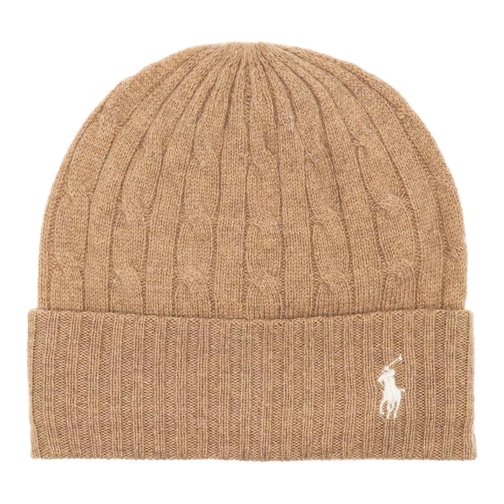 Polo Ralph Lauren Cable Hat Cold Weather Camel Wollmütze