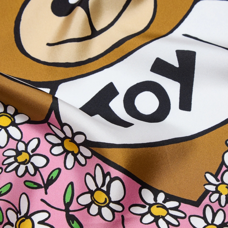 Moschino Leichter Schal 100% Silk Twill H. Prt. Square Moschino Multicolored(Image 3)