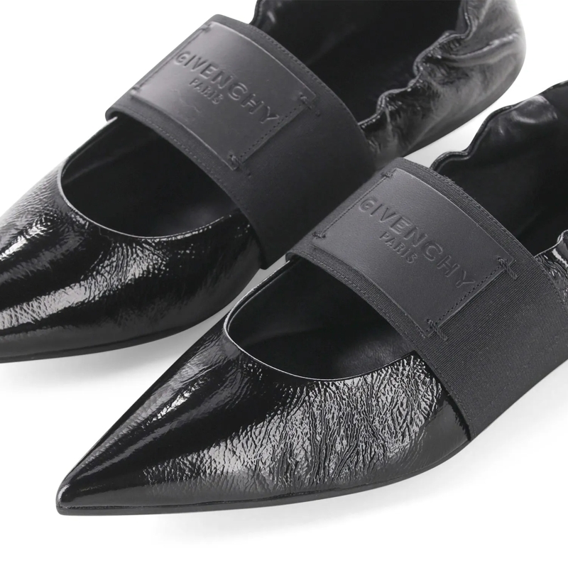 Givenchy Schnürschuhe Ballerinas aus Kalbsleder schwarz(Image 4)