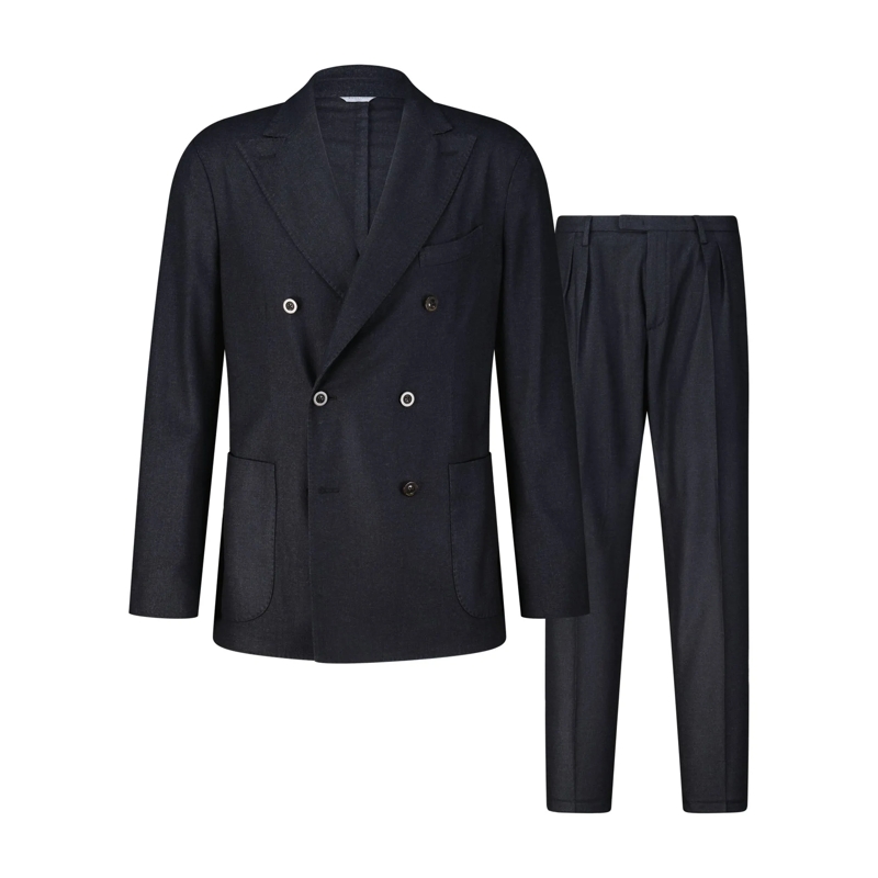 Boglioli Combinaison de costume Zweiteiliger Anzug aus Woll-Mix blau