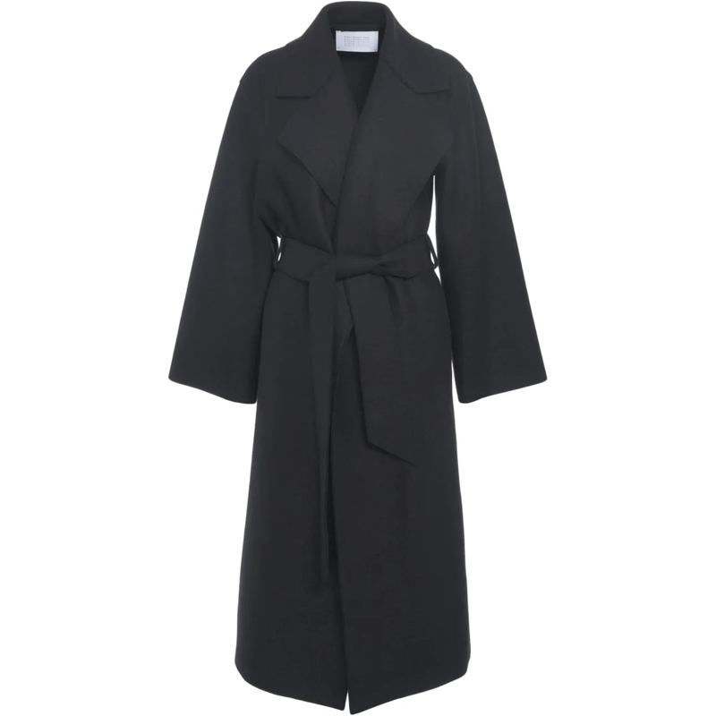 Harris Wharf Übergangsjacke Coat with waist belt schwarz