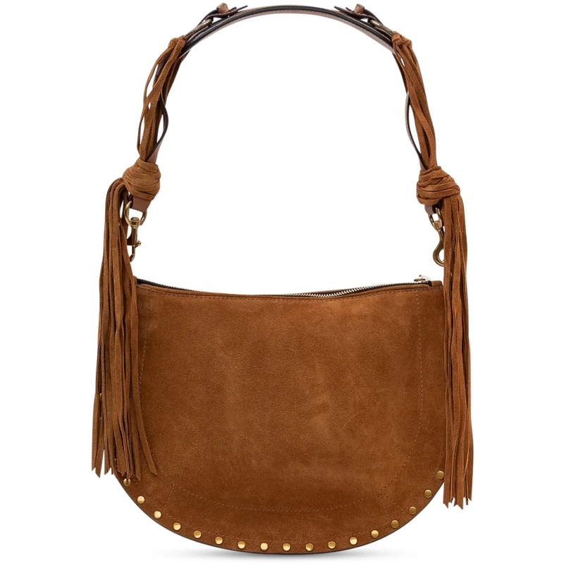 Isabel Marant Schultertasche Borsa Oskan in Pelle Scamosciata beige(Image 3)