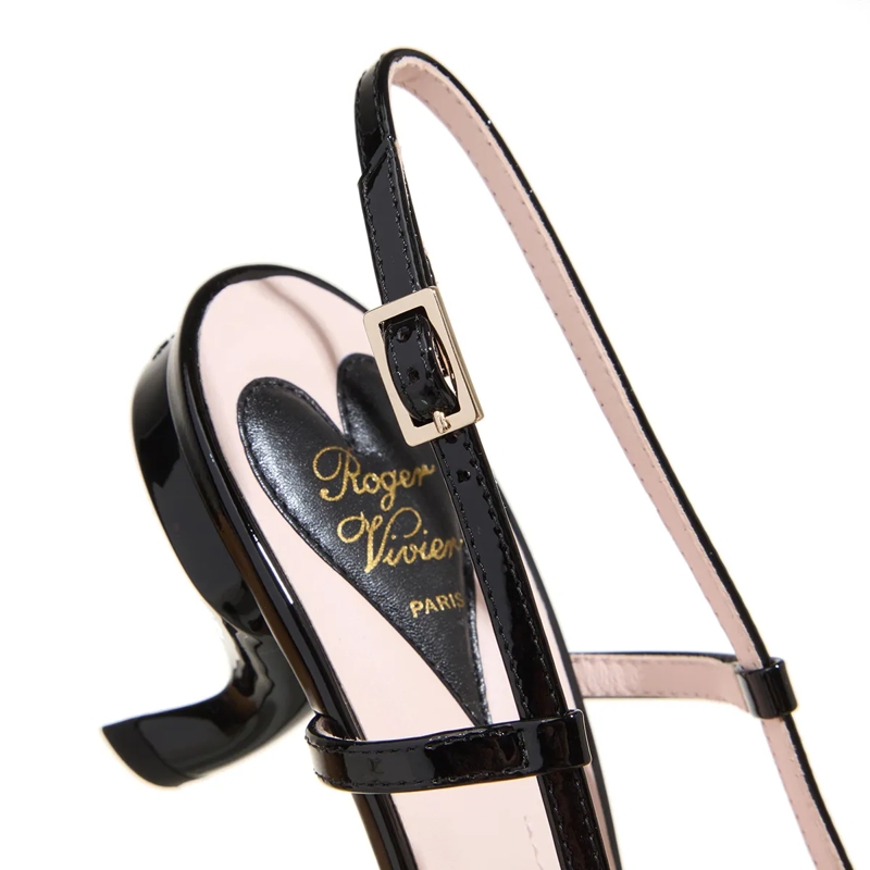 Roger Vivier Pumps Virgule Piping Sling Shoes Beige(Image 5)