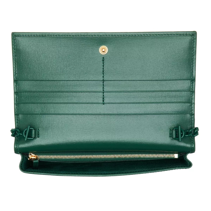 Gucci Horsebit Wallet On Chain Leather Emerald Wallet On A Chain