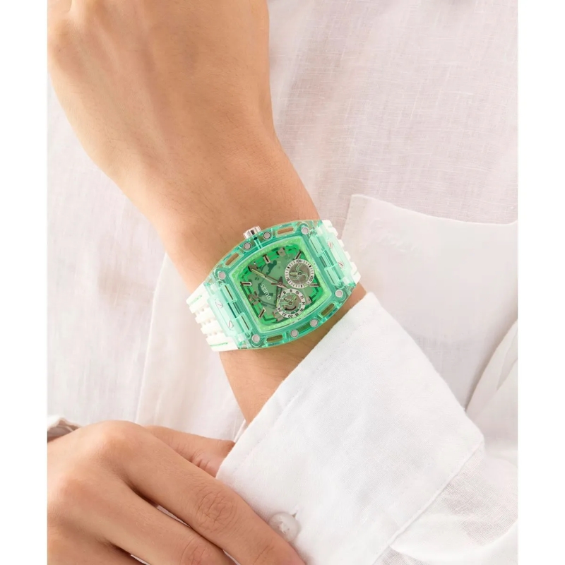 Guess Quarzuhr Quarz-Analoguhr Phoenix weiss(Image 3)