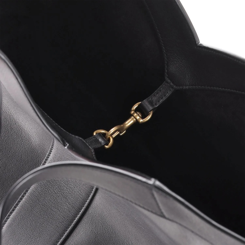 Saint Laurent Crossbody Bag Y Tote Bag aus Leder schwarz(Image 6)