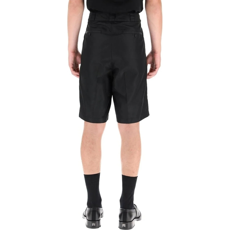 Valentino Garavani Bermuda-Shorts Flower Embroidery Bermuda Shorts Black(Image 3)