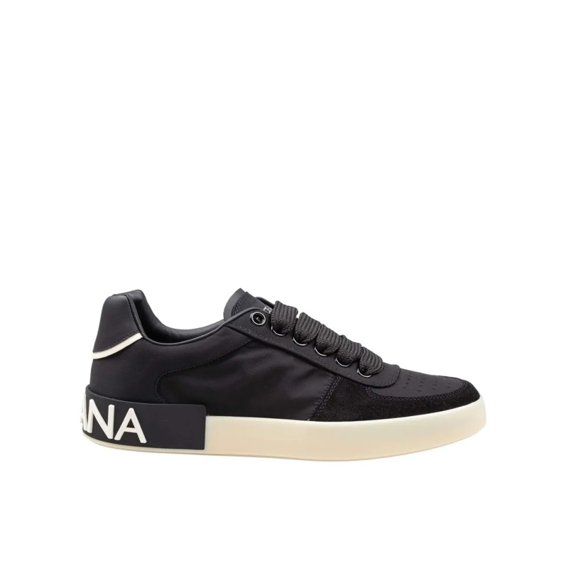 Dolce&Gabbana Low-Top-Sneaker Portofino Nylon Black