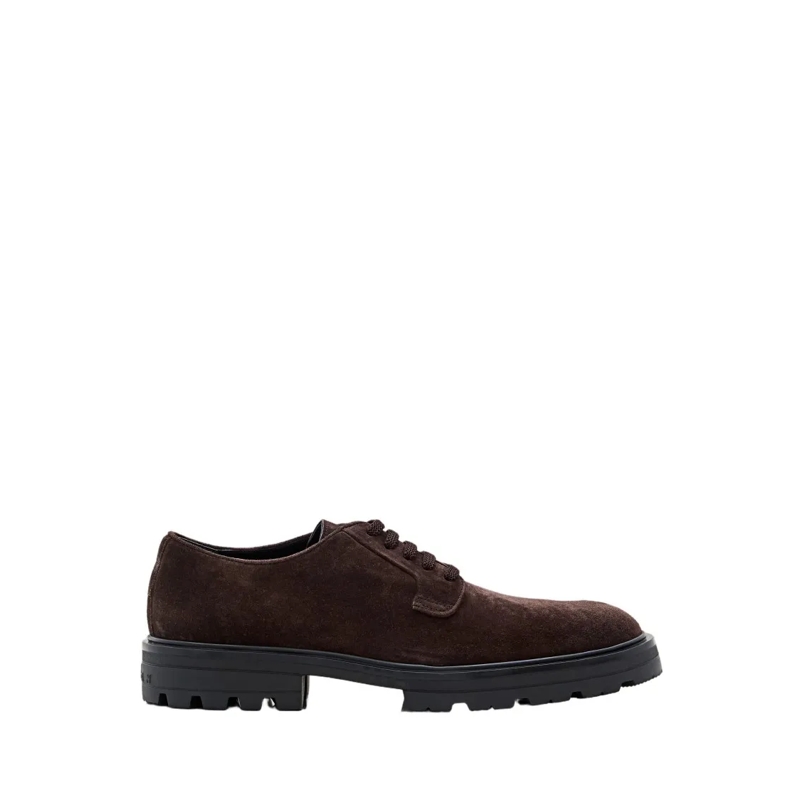 Hogan Schnürschuhe Rich Brown Suede Derby Shoes Brown