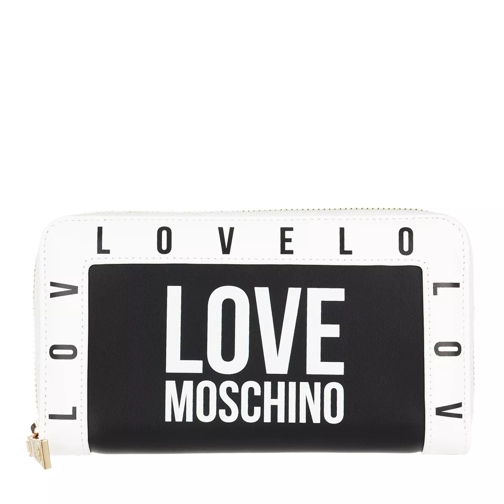 Love Moschino Portafogli Bonded Pu  Nero Zip-Around Wallet