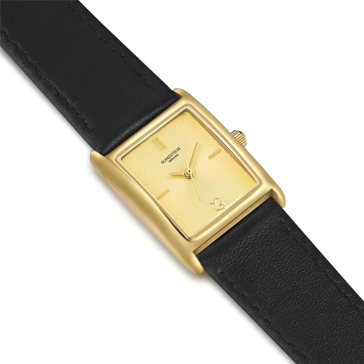 Thumbnail - Glanzstücke München Uhr - Damen Armbanduhr Echtleder - Gr. unisize - in Gold - für Damen