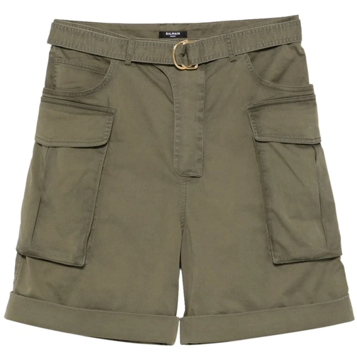 Balmain Kurze Hosen Shorts Green grün