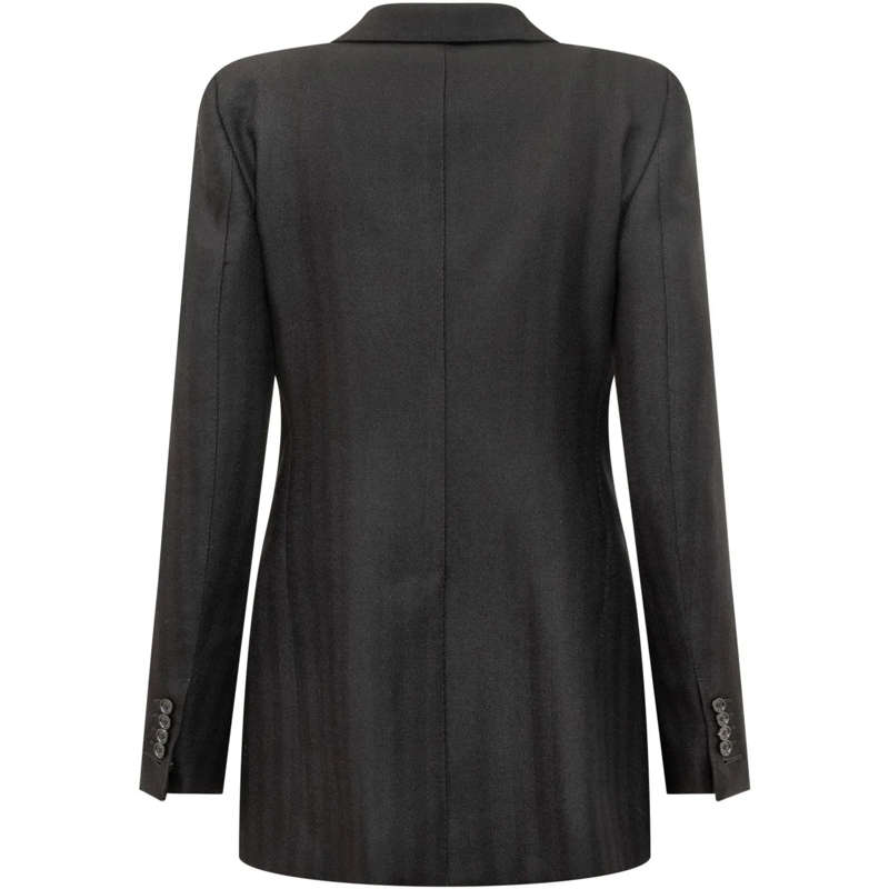 Tom Ford Blazer Tom Ford Blazer Nero in Lana con Un Bottone schwarz(Image 2)